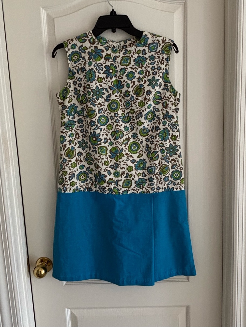 Vintage 60’s 70’s handmade playsuit scooter romper mod retro sz Medium ? floral